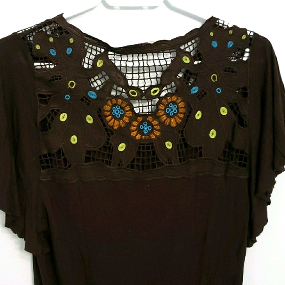 Brown American Rag T-Shirt - Picture 3 of 4